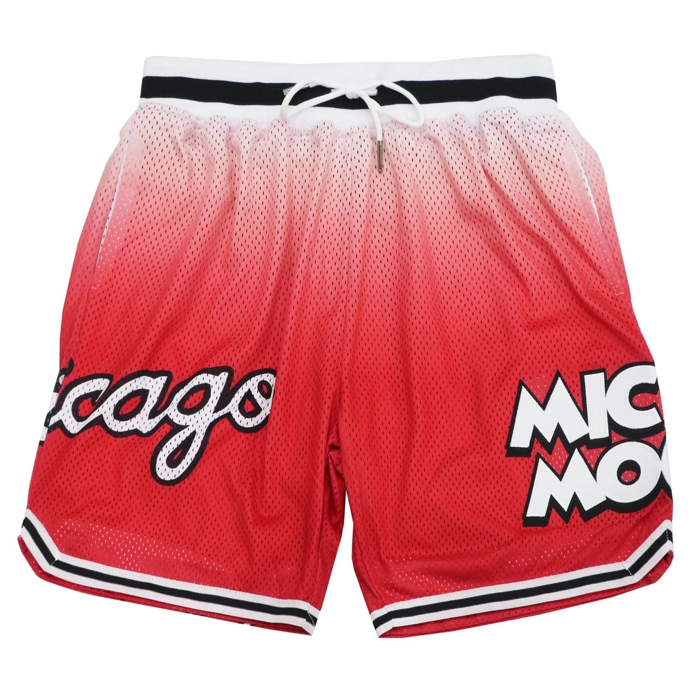 Mickey Mouse Chicago Bull Men's Headgear Classics Mesh Basketball Shorts
